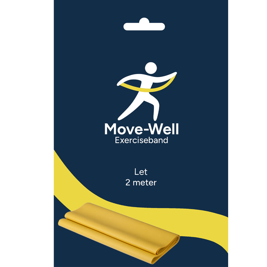Exerciseband | Gul | Let | 2 meter i stilfuld indpakning