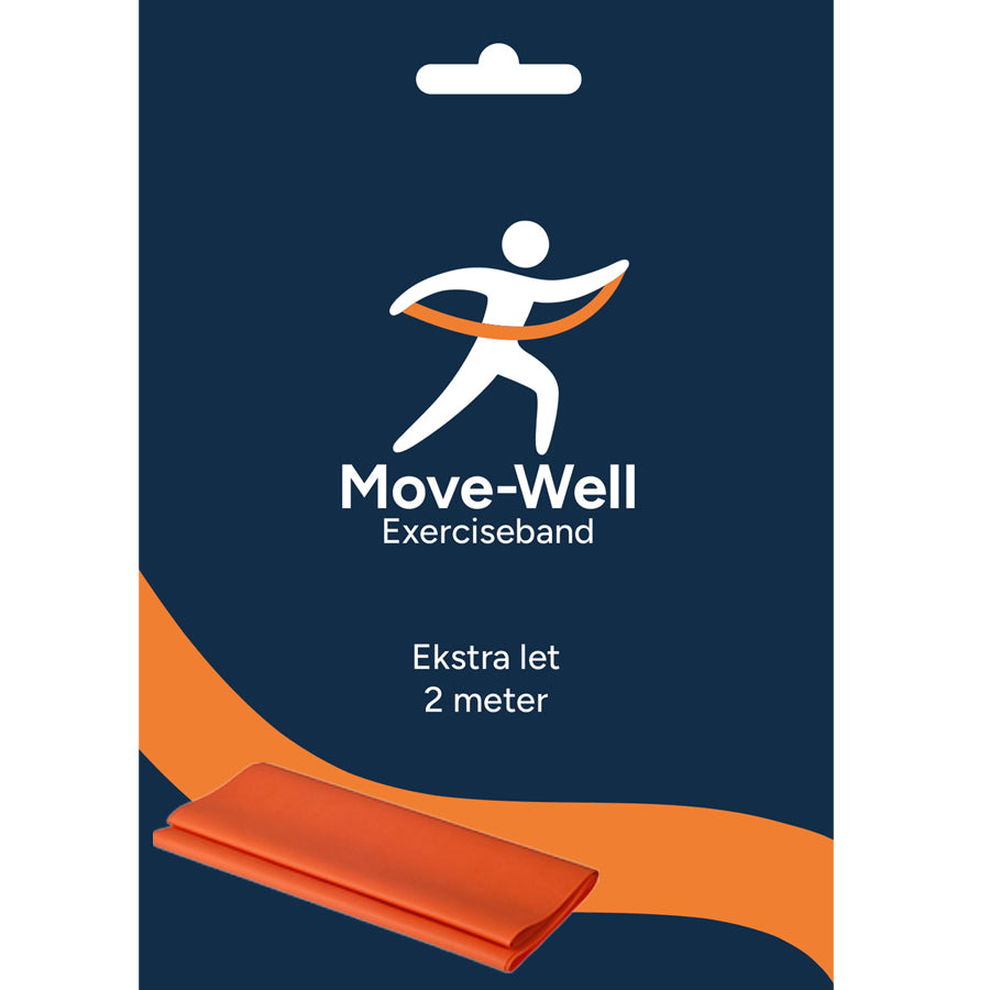Exerciseband | Orange | Ekstra let | 2 meter i stilfuld indpakning