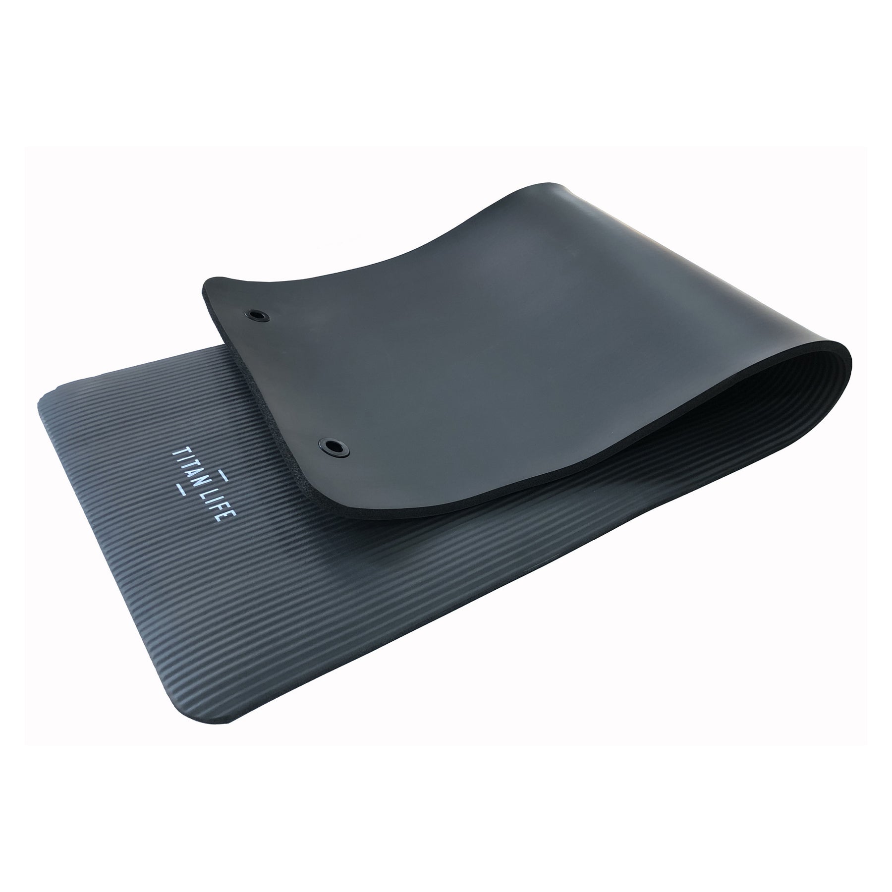 Træningsmåtte | Sort | 1.5 cm | Med bærestrop