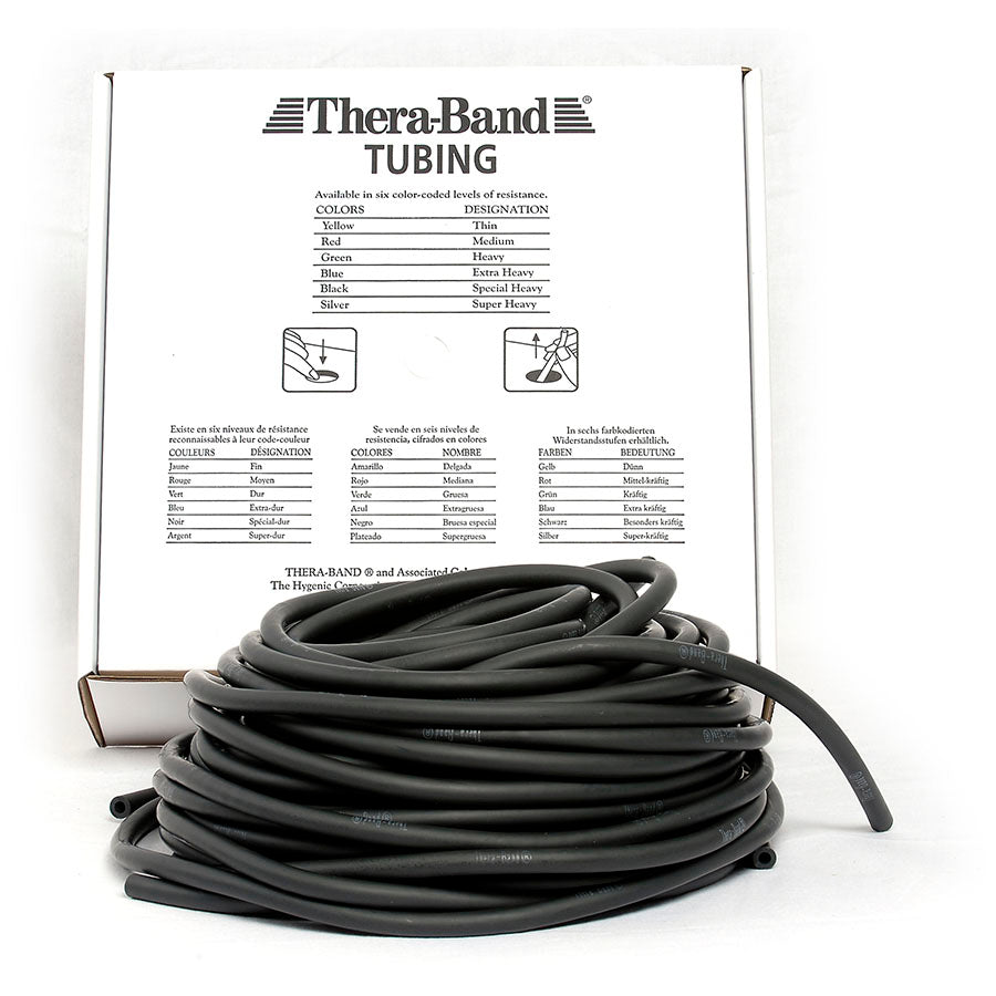 Theraband | Sort træningstube | 30.5 meter | Hård