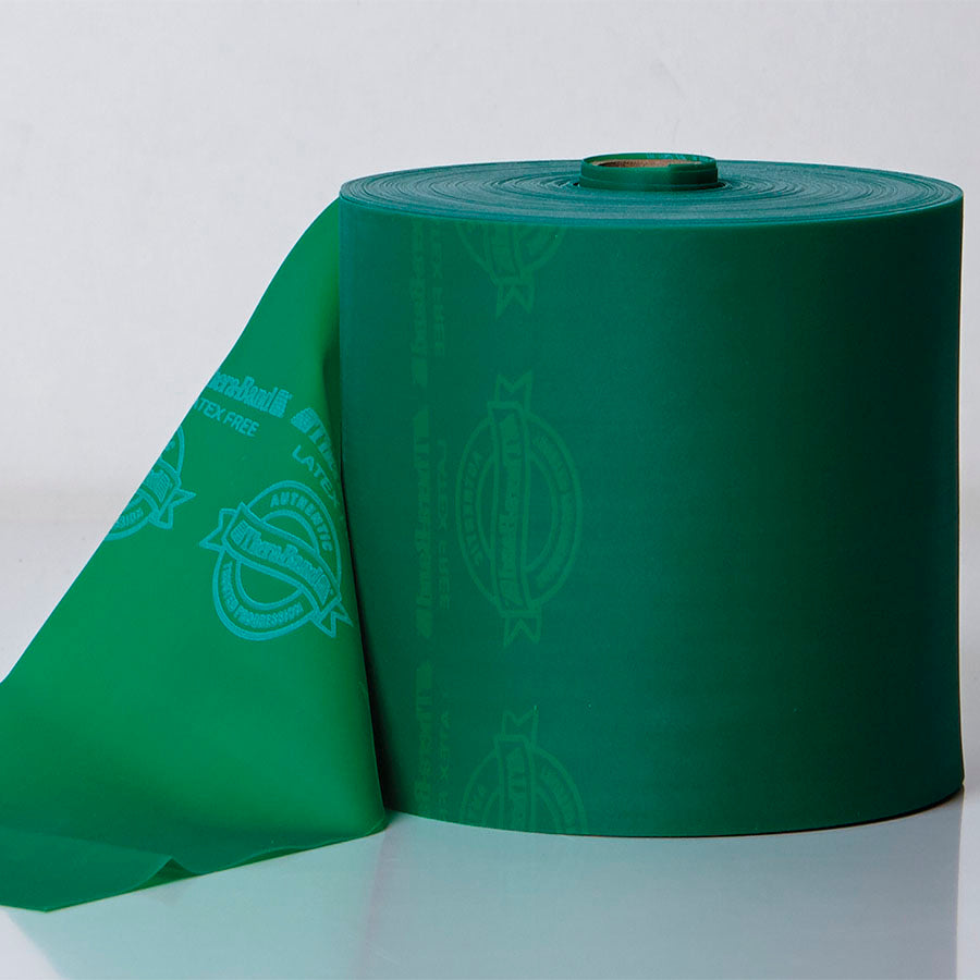 Theraband | Grøn træningselastik | 45 meter | Middel