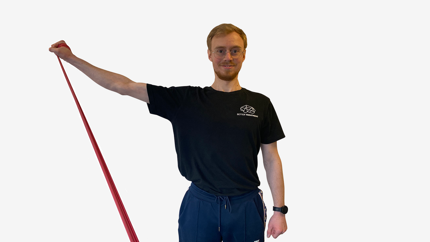 Rygøvelser med elastik