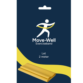 Exerciseband | Gul | Let | 2 meter i stilfuld indpakning