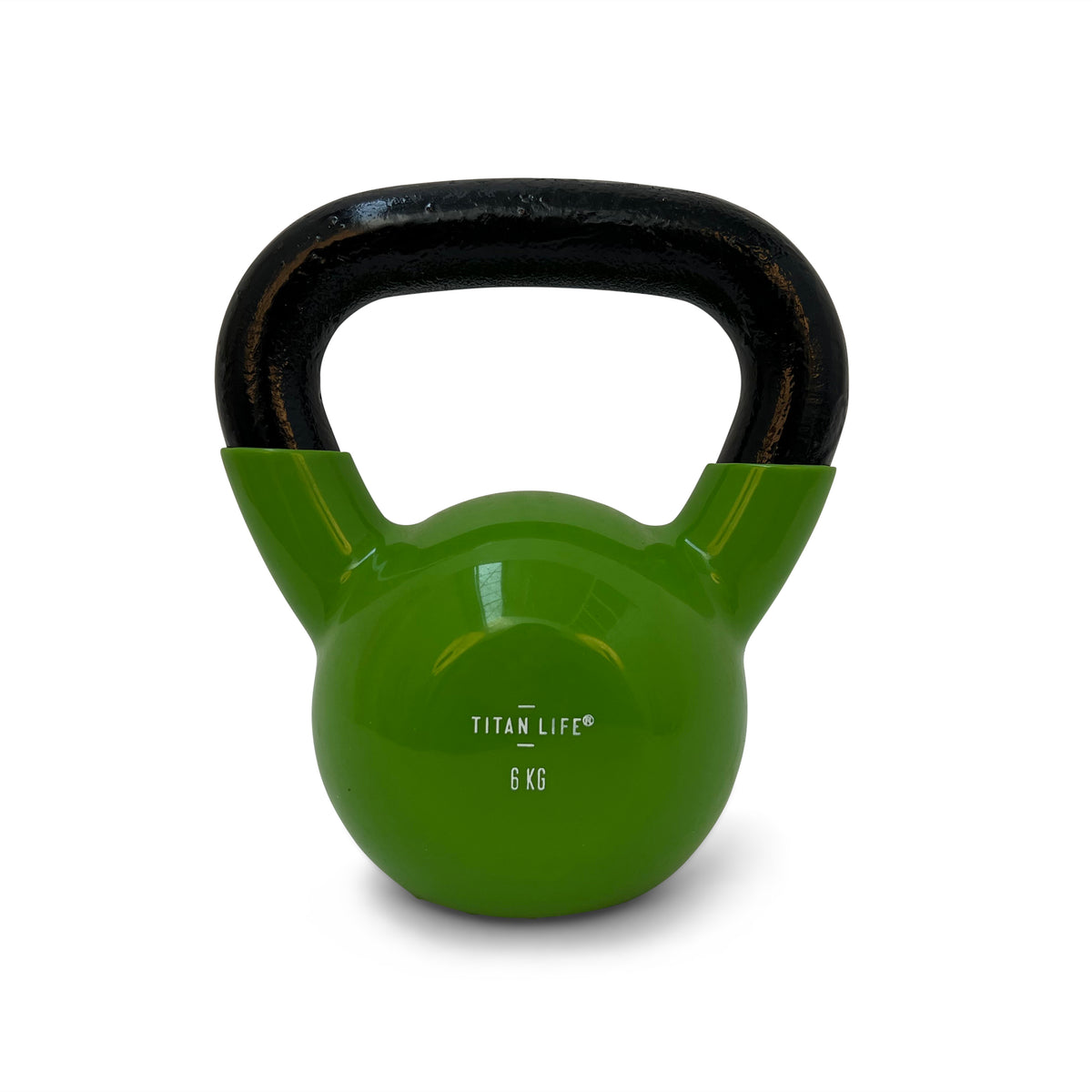 Kettlebell Titan | Vinylbelagt | 6 kg | Grøn